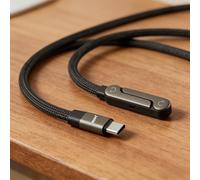 TEMU Soporte plegable de carga súper rápida de 240W con cable de | Diseño de para daños en el cable, compatibilidad multi-, para cargar y ver series, cable de de carga rápida tipo C a tipo C