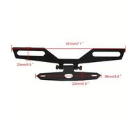 TEMU Soporte Plegable para Matrícula de Motocicleta, Montura Universal para Luz, Soporte Ajustable para de Placa de Número, Soporte para Luz Trasera, Piezas de Motocicleta, Matrícula