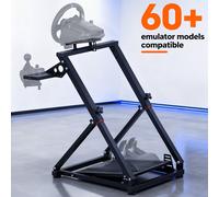 TEMU Soporte Plegable para Volante de Carreras Simulador de Volante Estructura Triangular Soporte para G27 G25 y para T248 TGT TGT2 TS-PC TS-XW T500 T500RS T300RS TX para PS4 PS5