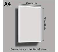 TEMU Soporte , Tablero de Exhibición Flotante de Acrílico para Carteles A4/A5 - Soporte de Pared para Letreros Publicitarios, Esenciales de Oficina