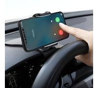 TEMU Soporte universal giratorio para teléfono para vehículos - de material ABS impermeable, fácil de instalar, con un diseño ovalado adecuado para varios tipos de vehículos