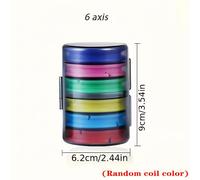 TEMU Soportes de almacenamiento de línea de pesca, de almacenamiento de línea principal de pesca, tablero de bobinado de 6 ejes, de de bobina de silicona, accesorios de pesca portátiles