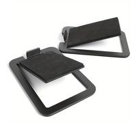 TEMU Soportes de altavoz de escritorio de metal diseñados para altavoces pequeños, con un de inclinación de 16° para mejorar la utilización de frecuencias, disponibles en un paquete de 2.