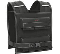 TEMU SPORTNOW Chaleco Lastrado 15kg Chaleco de Lastre Ajustable con 15 Paquetes de Peso Banda Reflectante Chaleco Peso para Entrenamiento Jogging Crossfit Negro