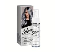 TEMU Spray para Cabello Plateado, Tinte con Glicerina y Aceite de Coco, Hidratante y Potenciador de Color, Fácil de Usar, Portátil, Ideal para Festivales Musicales y Fiestas de Halloween