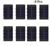 TEMU Staaricc Juego de 8 Luces Solares para Escalones, Exterior, Escaleras, Césped, Paisaje, Patio, Luces Decorativas - Luz
