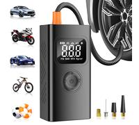 TEMU STSCELZ Inflador de Neumáticos Portátil Inalámbrico - Compresor de Aire Eléctrico Rápido con Manómetro Digital - Adecuado para Coches, Motos, Balones, Emergencias y Inflado