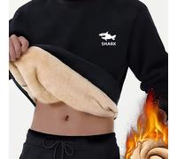 TEMU Sudadera , con forro polar, gruesa, de cuello , top casual para hombre
