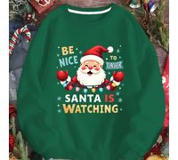 TEMU Sudaderas con capucha para mujer "Santa Claus, el buen maestro, "