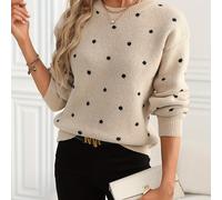 TEMU Suéter de punto con de , suéter de cuello de larga, ropa para mujer