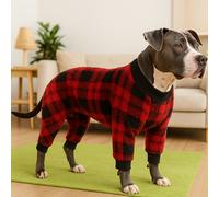 TEMU Suéteres Navideños para Perros Grandes, Ropa de Invierno y Gruesa Para Mascotas, Pijamas De Forro Polar Unisex (Niño/Niña) Conjuntos Completos Divertidos Y Abrigados