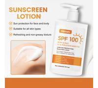 TEMU SUMAX Protección Protector Solar - Contiene de Aloe Vera y Niacinamida, para Rostro como para Cuerpo - , Absorción Rápida Sin Pegajosidad - Protección Solar de Larga Duración