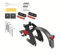 TEMU Suspensión Trasera V2 para Scooter G30 Max con Amortiguador Trasero PATENT Max G30LP/G30LE/G30E con Guardabarros Trasero con Matrícula y Luces Traseras Ampliadas