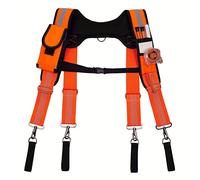 TEMU Suspensores de seguridad Carpintero Electricista Cinturón de herramientas Suspensores de trabajo Suspensor con correas ajustables para la construcción, Elección ideal para regalos
