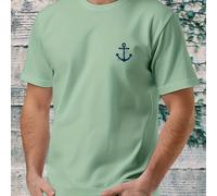 TEMU T24-T240707-S Camiseta con estampado de , peinada, de calidad, original, , casual, deportiva, de cuello y manga corta