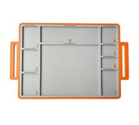 TEMU Tabla de bandeja para de construcción con compartimentos numerados para clasificar, etiquetar y organizar los para una construcción más rápida y