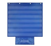 TEMU Tabla de bolsillo estándar, visual de tarjetas de , con 7 soportes de tiras de oraciones transparentes y 1 organizador de tarjetas de 28 x 28 pulgadas (Tabla), Azul