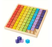 TEMU Tabla de de madera para niños, tablero de números , juguetes matemáticos de rompecabezas, regalos navideños para mejorar la habilidad práctica, regalos de