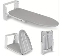 TEMU Tabla de planchar plegable con montaje en pared, altura ajustable, tabla de planchar con extraíble resistente al , tablas de planchar que ahorran para lavanderías 92 x 31 x 31 cm