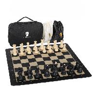 TEMU Tablero de Ajedrez Plegable Portátil de 20 Pulgadas con Piezas Ponderadas de Grado Ideal para Adultos y Principiantes