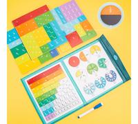 TEMU Tablero de División de Fracciones Magnéticas - Juego Educativo de Matemático con Interactivos para Niños, de Aprendizaje STEM y Herramienta de Exploración