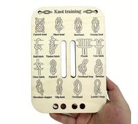 TEMU Tablero de Entrenamiento para Aprender Nudos, Kit de Práctica para Nudos, 3 tiras de paracord de 50 cm una