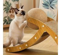 TEMU Tablero de Rascado para Gatos de Cartón con Bolas de , Práctico, los Muebles de Daños, que las Mascotas se Entretengan y Alivien el Aburrimiento, y Energía . Ideal como Regalo de Vacaciones