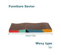 TEMU Tablero de Rascado para Gatos de Cartón - de Rascado Duradera de Cara para Recorte de Uñas, Protección de Muebles y Entretenimiento para Gatos, Diseño Resistente y Duradero