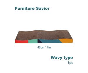 TEMU Tablero de Rascado para Gatos de Cartón - de Rascado Duradera de Cara para Recorte de Uñas, Protección de Muebles y Entretenimiento para Gatos, Diseño Resistente y Duradero