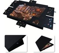 TEMU Tablero de Rompecabezas Portátil con 1000 Piezas y Base Gruesa, Tablero de con Soporte y Almacenamiento