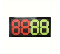 TEMU Tablero de Sustitución Manual Fluorescente de Cara para Fútbol, Diseñado para que los Árbitros lo Utilicen los Partidos, Sin Batería