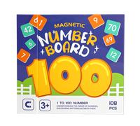TEMU Tablero Matemático Magnético Multifuncional 1-100 - Juguete de Aprendizaje y para Niños Pequeños, Juego Mental Práctico, Regalo Navideño o Halloween para 3-6 años, en Preescolar, 500 g -Pequeño