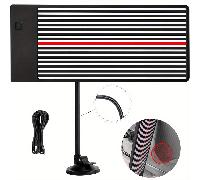 TEMU Tablero Reflector LED para Eliminar Abolladuras en Autos, Herramienta de Reparación sin Pintura con Línea Guía y Dent Checking