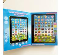TEMU Tableta para jóvenes con control táctil y de voz - Vocabulario en inglés, canciones infantiles, aprendizaje de números