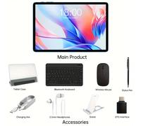 TEMU Tableta Teclast P30 de 10.1 pulgadas, Pantalla IPS 1280×800/4GB RAM/128GB ROM/ T606 1.6GHz/WiFi/Batería Type-C 6000mAh/Cámara 5MP+2MP/ 14 con Teclado y Accesorios Incluidos