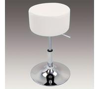 TEMU Taburete Giratorio Ajustable | Cuero Sintético, Estilo Contemporáneo, para Cosméticos, Tocador, Bar, Oficina, Trabajo, Uso en Cocina