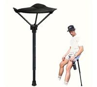 TEMU Taburete Plegable de Aleación de Aluminio - Diseño Telescópico Portátil para Camping, Pesca y al Aire