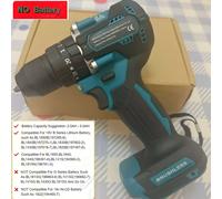 TEMU Taladro de impacto de 18V, , motor sin escobillas de torque de 400W, 50N, luz LED, compatible con batería MAKI TA - Solo el cuerpo (sin batería ni adiciones)