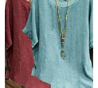TEMU Talla Grande - Talla Grande - 2 piezas Tops de manga corta casuales para mujer de talla grande