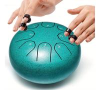 TEMU Tambor Cong de Jardín Exterior con de 8 Notas, Baquetas, Libro de y Bolsa de Transporte - Tambor de Lluvia para Meditación Adecuado para Adultos