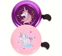 TEMU Tambor de Bicicleta Extra Fuerte, Tambor de Dibujos Animados, Tambor y Duradero Adecuado para Manillares de 22 mm de Diámetro ( 1 + Unicornio 1 )