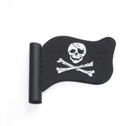 TEMU Tapacubos de Antena Pirata - Material EVA, Diseño de Calavera y Huesos Negros | Resistente al , Mejora la Visibilidad y el Estilo | Accesorio para Auto Duradero con