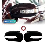 TEMU Tapas de Espejo Lateral para Puerta y Retrovisor Trasero Estilo M para Mercedes-Benz E, W203 2001-2007