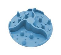 TEMU Tapete de silicona para alimentación lenta, para comederos pequeños, medianos y grandes para mascotas, diseñado para ahogos en gatos y perros, con ventosas para