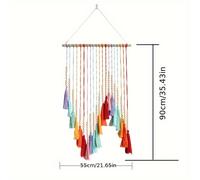 TEMU Tapiz de Borlas Colorido - Adorno Decorativo Artístico , Regalo para Hogar y Fondos de