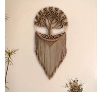 TEMU Tapiz de Encaje Estilo Bohemio Árbol de : Decoración manual para el hogar, adecuado para dormitorios y apartamentos con un estilo decorativo de en paredes. para chicas y madres