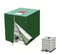TEMU Tapón para IBC Exterior 1000L, Cubierta para Barril de Cierre con Cremallera + Cordón Elástico y Cierre, Tamaño 120cm-100cm-116cm