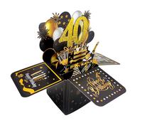 TEMU Tarjeta de de 16/18/21/30/40//70/80/, tarjeta de 30º con nota y sobre, regalos de para esposo, , hombres, mujeres, tarjeta de felicitación de 3D