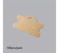 TEMU Tarjetas de Cartón para Pulseras de Ligas de Cabello, Paquete de 100, Diseño de U con Agujeros para Aviones, Empaque de Tarjetas de Papel para Joyería (Accesorios No Incluidos)