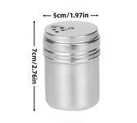 TEMU Tarro de especias giratorio de acero inoxidable de 360° - Un contenedor versátil con - Soporte para palillos, sacapuntas de cocina para sal, pimienta y - Contenedor de especias multifuncional con